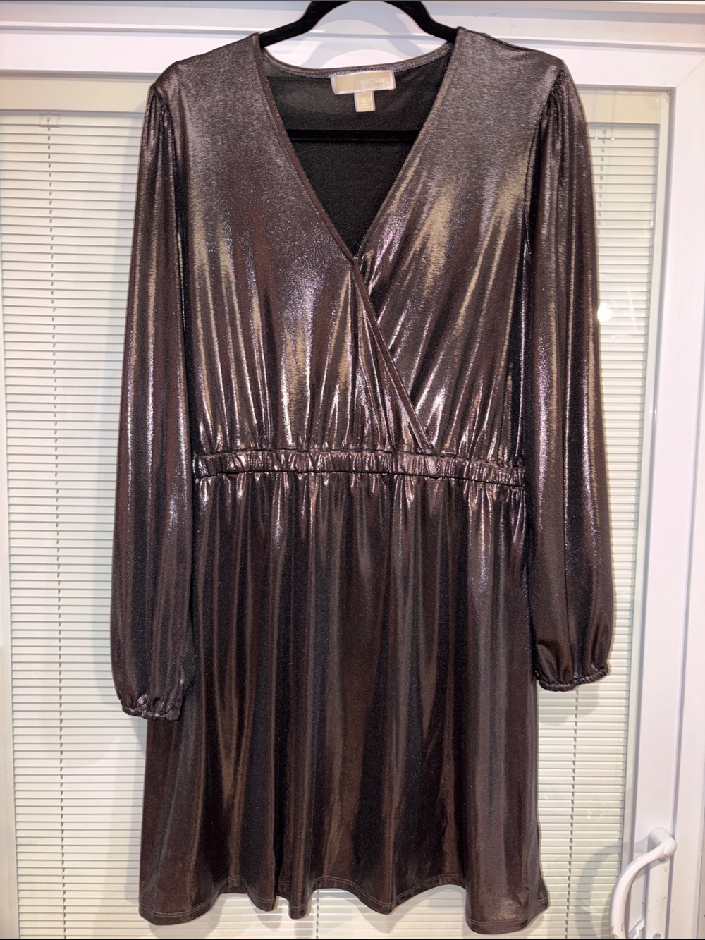 MICHAEL Michael Kors Black Metallic Dress Size XL - Picture 3 of 13
